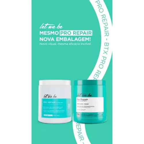 Vista 2 de Let Me Be - Linha Pro Repair - Mascara Reparadora 2.2 lbs - (Colección - Reparación Máscara Net 33.27 Oz)