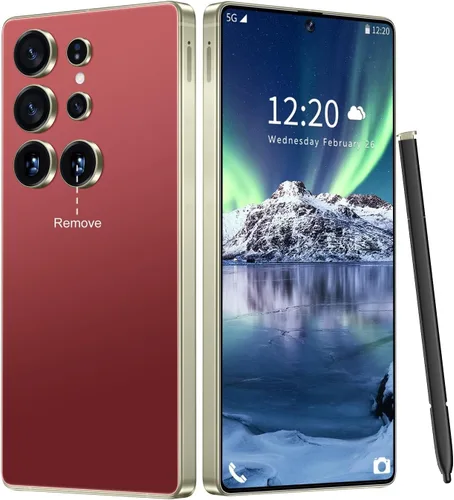 Vista 14 de Huness - Teléfono celular I25 Ultra desbloqueado, bolígrafo integrado, teléfono desbloqueado de 16+1 TB, batería Android 14 de 7000 mAh, pantalla HD