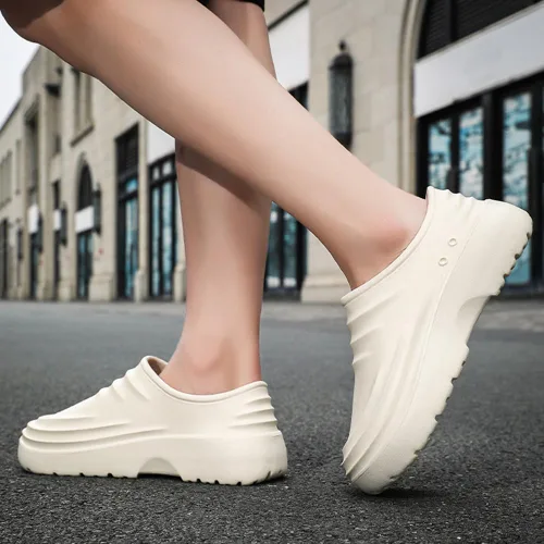 Vista 6 de Zapatos de chef para hombres y mujeres, resistentes al aceite, sandalias de trabajo para enfermera, jardín, baño, sandalias de trabajo, ligeras