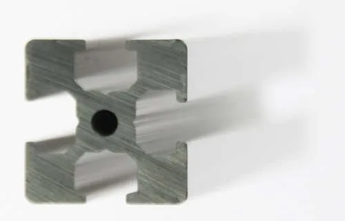 Vista 2 de Kossel Legacy (Mini) Kit de extrusión de aluminio transparente color plata DIY 3D piezas de impresora RepRap