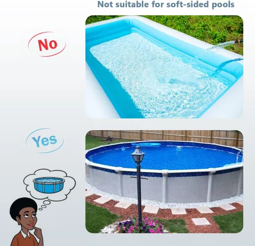 Vista 6 de Kits de clips para cubierta de piscina, sistema de sujeción de abrazadera de cierre de piscina de invierno sobre el suelo, tiras de protección