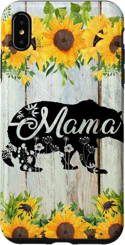 Vista 11 de Mama Bear Rustic Woodgrain Sunflowers Farmhouse Country Mom Case for iPhone 17