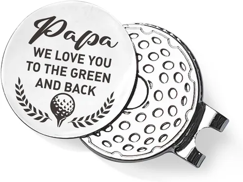 Vista 7 de QVUXZ Papa Dad Golf Ball Marker Gifts, Dad Grandpa Golfing Gifts from Daughter Son Kids, Golf Birthday Fathers Day for Dad Grandpa, Grandpa Dad