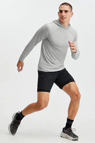 Vista 3 de Fabletics The Fundamental - Pantalón corto para hombre (forrado), entrenamiento, correr, entrenamiento, gimnasio, yoga, ultraligero, atlético