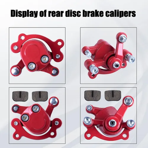 Vista 2 de Pinza de freno de disco trasera delantera con pastillas de freno compatible con Motovox MBX10 MBX11 Mini Dirt Bike MM-B80-BR 80CC 2.5HP Moto Classic