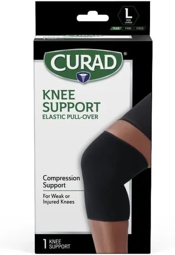 Vista 11 de CURAD Soporte de Rodilla para Hombres y Mujeres, Elástico, de Ponerse por Encima, Rodillera para Dolor de Rodilla al Correr, Rodillera Deportiva