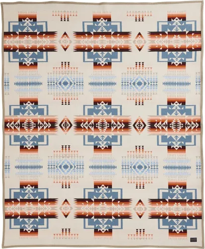 Vista 11 de Pendleton Chief Joseph - Cobija de lana Wool Felt Binding, Breathable, Napped for Softness