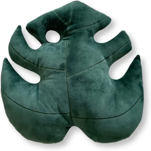 Vista 10 de Green Philosophy Co. Almohada de hoja de Frydek Alocasia - Obsidiana