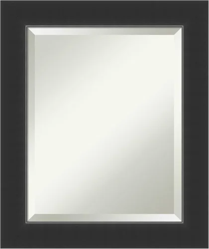 Vista 13 de Amanti Art Espejo de baño de madera, espejo de pared negro Corvino para usar como espejo de tocador de baño sobre el fregadero (35 x 45 pulgadas)