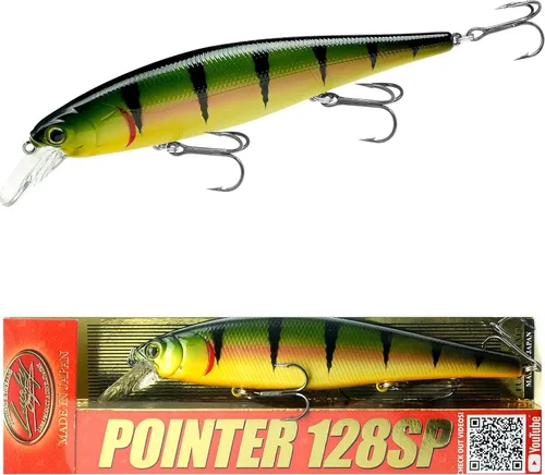 Vista 16 de LUCKY CRAFT Pointer 128SP, Señuelo de Pesca de Lubina de Lago de Agua Dulce, Jerkbait, Suspendido, Aparejos de Pesca, Accesorios de Pesca, Equipo