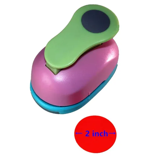 Vista 2 de CADY Crafts Punch - Perforadora circular de 2 pulgadas, perforadora de palanca, hecha a mano, círculo de 2 pulgadas