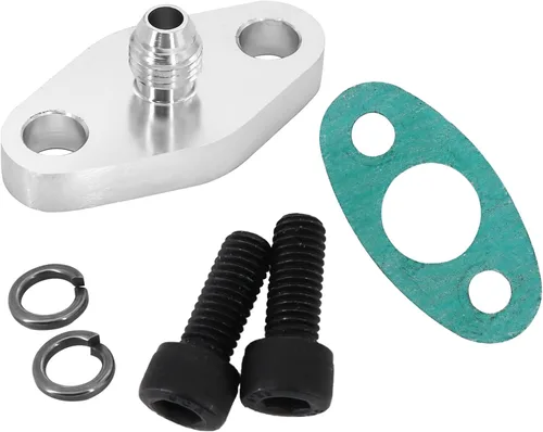 Vista 5 de 4AN Fitting T3 T3/T4 T04 Turbo Kit de adaptador de junta de entrada de alimentación de aceite Turbo