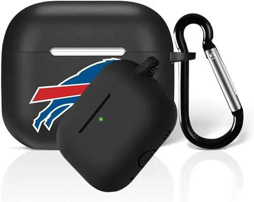 Vista 38 de Funda protectora de silicona para 49ers compatible con AirPods de 1ª/2ª generación, funda de carga, llavero