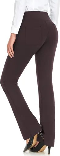 Vista 21 de Safort Pantalones de yoga con entrepierna de 28" 30" 32" 34"más amplios en la parte inferior para botas altas, 4 bolsillos, UPF50+