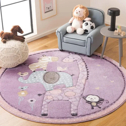Vista 19 de SAFAVIEH Carousel Kids Collection - Alfombra decorativa de 2 x 3 pies, color marfil, diseño animal, no desprende pelusa y de fácil cuidado, ideal