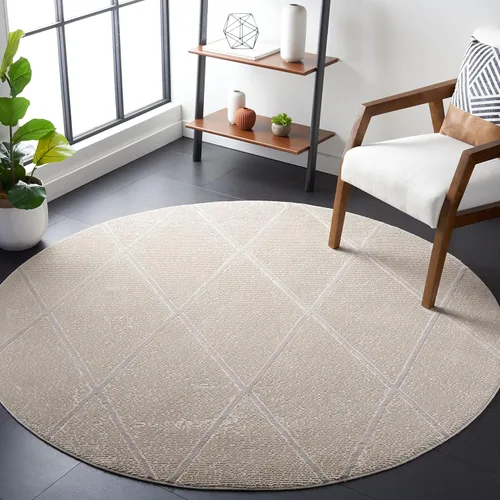 Vista 32 de SAFAVIEH - Alfombra de colección Revive, 9' x 12', beige, diseño enrejado, no se desprende y de fácil cuidado, ideal para áreas de alto tráfico