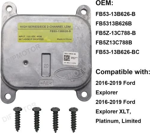 Vista 3 de Nuevo módulo LED para Ford Explorer XLT Limited Platinum 2016-2019 reemplazo FB53-13B626-B