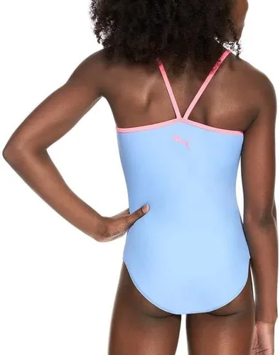 Vista 4 de PUMA Girls' Spaghetti Strap One Piece Swimsuit