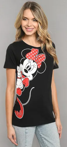 Vista 5 de Disney Camiseta para mujer Eeyore o Minnie Mouse Lean in Side Print
