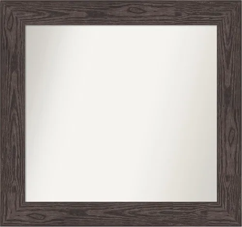 Vista 90 de Amanti Art Espejo personalizado, espejo de baño negro puente, espejo de pared o espejo de tocador de baño sobre el fregadero (26 x 26 pulgadas)
