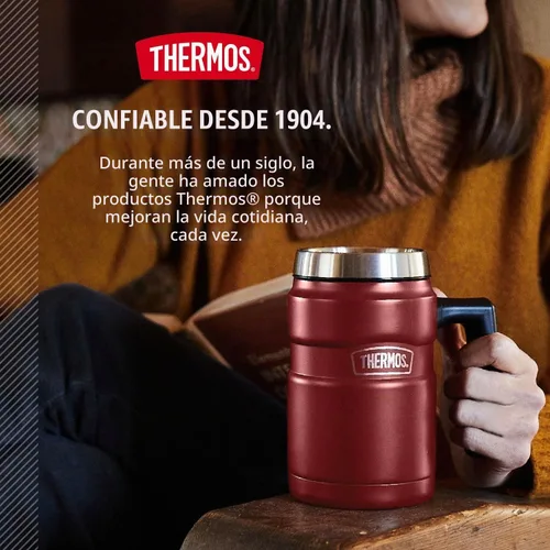 Vista 7 de [Usado] Thermos Stainless King - Taza de café de 16 onzas, acero mate