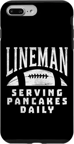 Vista 12 de Funda de regalo para iPhone 16 Ofensive Lineman Serving Pancakes Daily Football