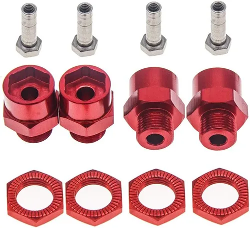 Vista 7 de Adaptador de cubo hexagonal de rueda de 0.472 in a 0.669 in conversión para 1/10 RC Car y actualización de neumáticos 1/8