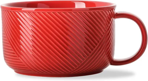 Vista 15 de Tazón de sopa de cerámica con asa, 38 oz apto para microondas Verde guisante