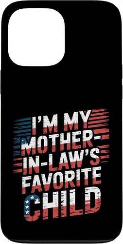 Vista 24 de Cool Im My Mother in Law Favorite Child Funny Parent Patriot Case for iPhone 16