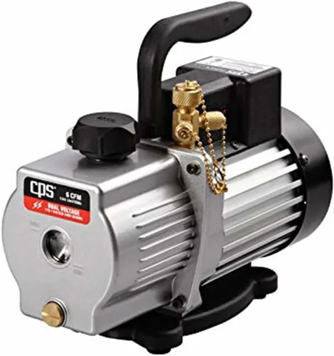 Vista 3 de CPS Pro Set VP6S Premium Series 6 CFM Bomba de vacío de una etapa, doble voltaje con válvula de lastre de gas, 115 / 230 V