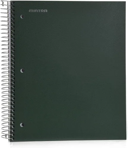 Vista 28 de Mintra Office Cuadernos de Espiral Duraderos, 5 Materias (Hielo Ártico, Rayado Universitario 1pk)