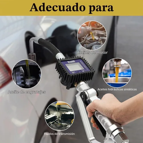 Vista 5 de Bomba de transferencia de aceite de servicio pesado operada por aire Digital Dispensador de fluido de aceite de motor de gasolina Válvula de control
