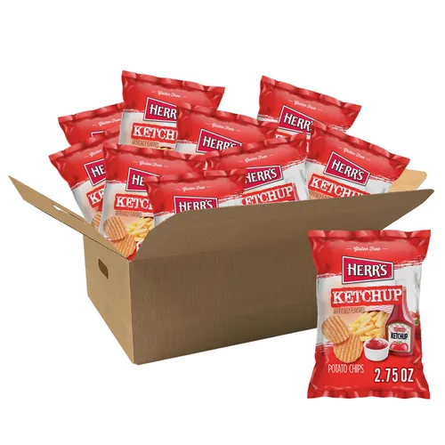 Vista 7 de Herr's Patatas fritas, sabor a ketchup, 2.75 onzas/2.75 oz (paquete de 3)