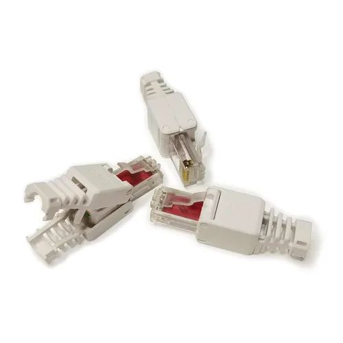 Vista 8 de Conectores RJ45 sin herramientas para reparación de campo de cables Ethernet y de red