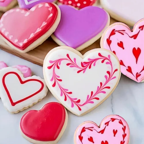 Vista 5 de JOB JOL Cortadores de galletas con forma de corazón, 6 piezas, 2 pulgadas