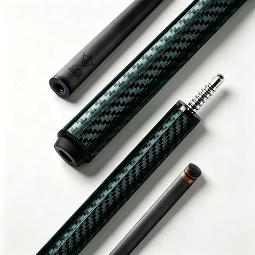 Vista 13 de Carbon Fiber Pool Cue Stick - Low Deflection Professional Pool Sticks for Adults, Premium Carbon Shaft Billiard Cue with 3/8-8 Joint, Multi-Layer