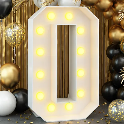 Vista 11 de Letrero luminoso de feliz cumpleaños de 40 años, decoración de fiesta para hombres, fondo de cumpleaños LED negro y dorado, carpa redonda, cartón