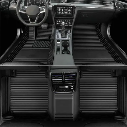 Vista 3 de Alfombrillas personalizadas para Prado Sedan 2000-2023, cobertura completa de accesorios para piso interior del vehículo (beige)