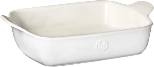 Vista 3 de Emile Henry Panadero rectangular pequeño de 10.25 x 7 pulgadas/0.9 cuartos de galón, colección Modern Classics Gris perla