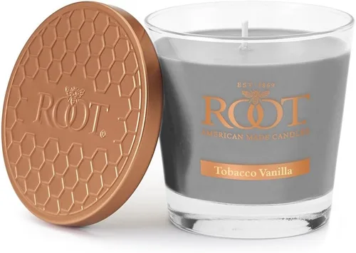 Vista 19 de Root Candles Velas perfumadas de panal Veriglass Premium hecha a mano con mezcla de cera de abeja, pequeña, Hosta