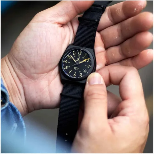 Vista 4 de BOLDR Reloj de pulsera automático Venture Titanium Black Dawn, Negro