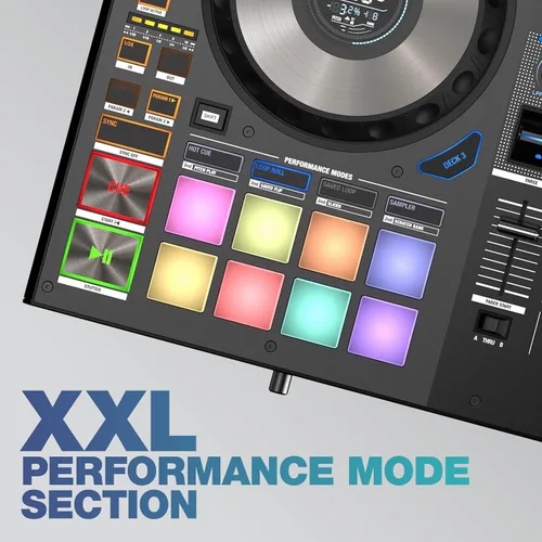 Vista 8 de Reloop Mixon 8 Pro Controlador DJ de 4 canales, negro