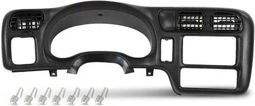 Vista 12 de CHEDA - Bisel de tablero compatible con Chevy S10 GMC Sonoma Jimmy Blazer 1998-2004 No se ajusta a doble DIN Gris