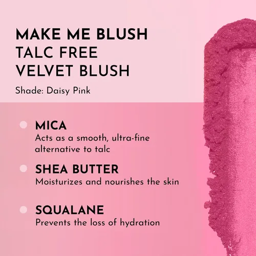 Vista 2 de LAWLESS Make Me Blush - Rubor de terciopelo sin talco para mujer, rosa margarita, 0.18 onzas