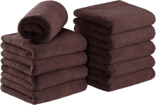 Vista 9 de Arkwright Toallas de microfibra de vellón coral a granel, caja de 60 unidades, resistentes al blanqueador, juego de toallas absorbentes para secado
