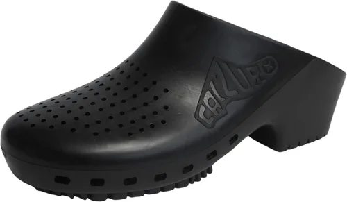 Vista 6 de CALZURO Zuecos de trabajo clásicos con agujeros, zuecos de trabajo unisex para mujeres y hombres, zapatos antideslizantes, zapatos de cocina de goma