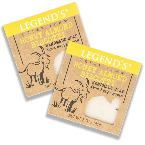 Vista 12 de Legend's Creek Farm Goat Milk Soap - Barra de jabón hidratante limpiadora para manos y cuerpo, espuma cremosa de 5 onzas, jabón natural nutritivo