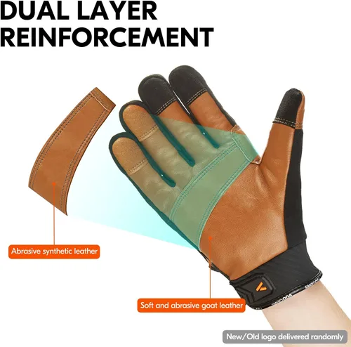 Vista 4 de Guantes Vgo... Vgo - 1 par de guantes invernales de trabajo liviano cálidos, impermeables y resistentes al frío (-15 -4 o más) guantes hechos