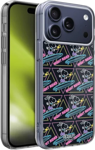 Vista 170 de Head Case Designs Funda de gel suave con licencia oficial de Peanuts Tropical Surf Snoopy Aloha Disco compatible con Apple iPhone 13 Mini Surf
