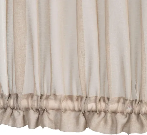 Vista 6 de Aquazolax Panel de cortina para puerta francesa delgada y transparente con bolsillo para barra, elegante panel de cortina de gasa sólida de 30 x 40